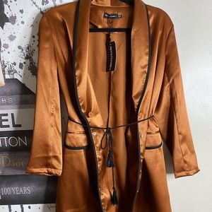 BRAND NEW PLT SATIN BLAZER/DRESS